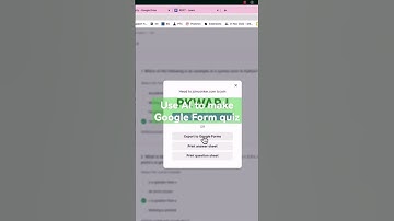 Use AI to make a Google Form!