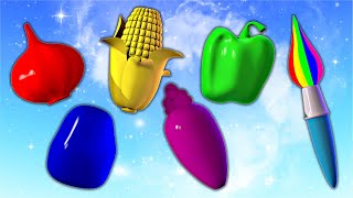 🌈🥦 Learn Colors with Vegetables in a Shiny New Adventure - Panda Bo Finger Family & Kids Songs