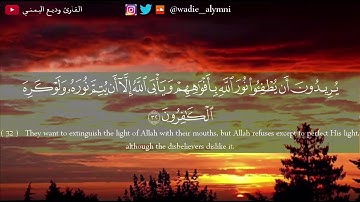 وديع اليمني-تلاوة تجعلك تعيش مع كلام الله-يريدون أن يطفئوا نور الله بأفواههم