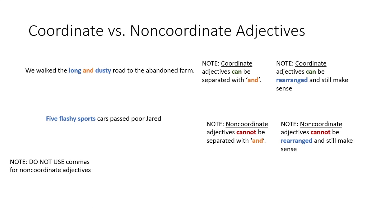 coordinating-adjectives