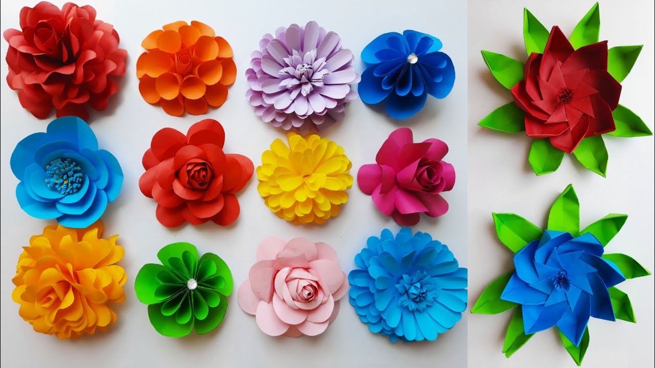 Imagenes De Flores En Papel / Como Hacer Flores De Papel Para