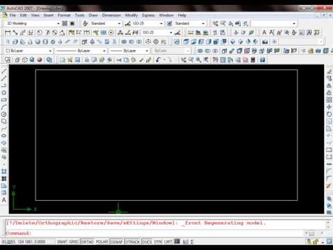 How to use the rectangle commandes in AutoCAD 2007