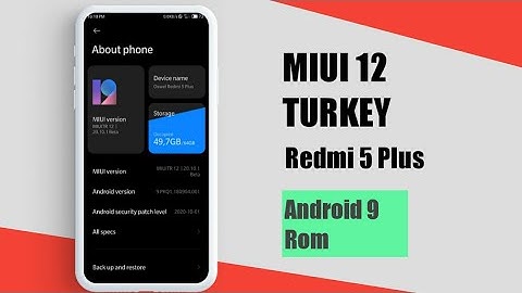 Smooth ROM😱🔥MIUI12 Turkey Android 9 Pie | REDMI 5 PLUS
