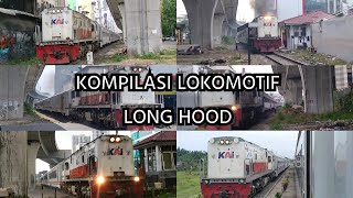 KOMPILASI LOKOMOTIF CC 201 Hidung Panjang (Long Hood) Divre 1 Sumut
