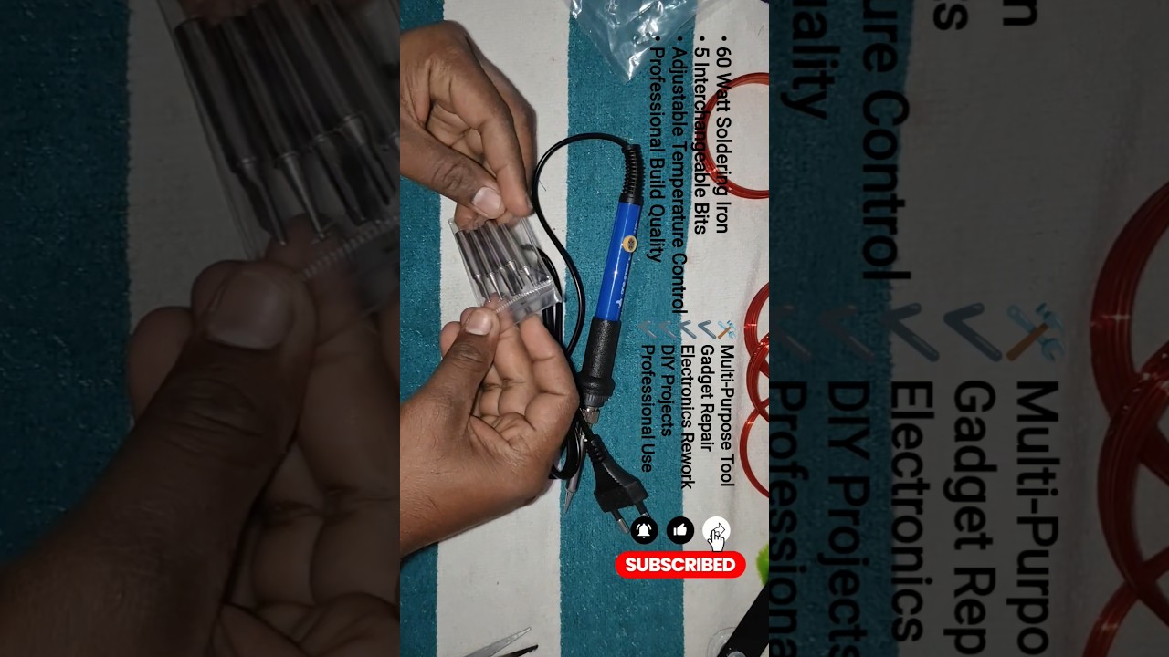 🔥 60W Adjustable Soldering Iron Unboxing | Best Tool for Gadget Repair & DIY