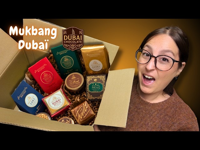 ASMR Dubai Chocolate 🍫 Dégustation au creux de tes oreilles