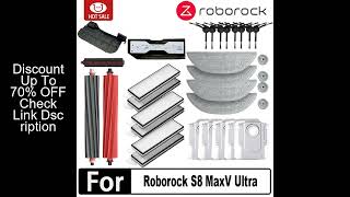 Roborock S8 MaxV Ultra robot Vacuum Cleaner Accessories mop Choth vacuum bags Side Brush Filter Repl