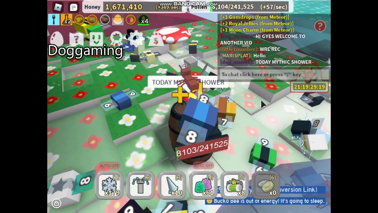 Mythic Meteor Shower ROBLOX BEE SWARM SIM YouTube