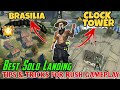 BEST SOLO LANDING TIPS IN CLOCK TOWER AND BRASILIA - #JONTYGAMING - GARENA FREEFIRE BATTLEGROUND