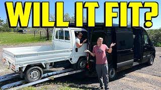 This Mercedes Esprinter Van Is Huge! But Is It Big Enough To Fit A Whole Truck Inside?