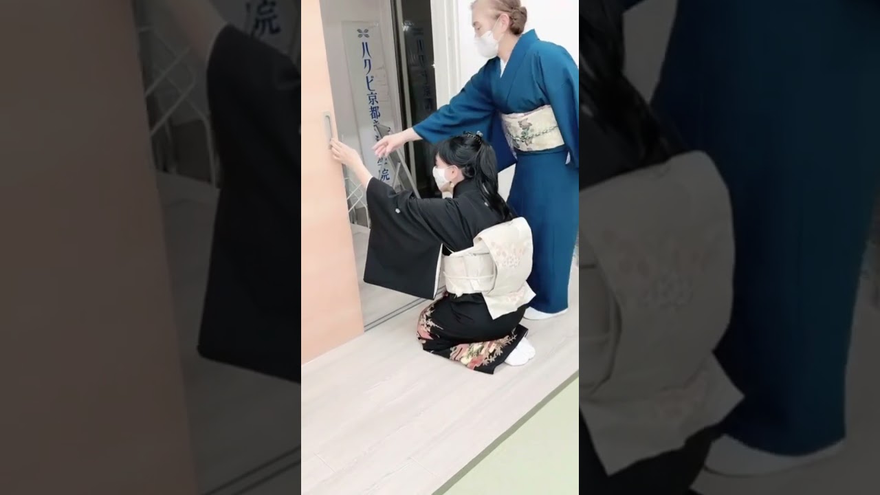 Kimono Lesson #kimono #japan #家庭菜園 #簡単英語