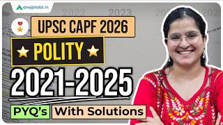 UPSC CAPF 2026: Polity PYQs (2021–2025) | 5 Years Previous Year Questions with Solutions |