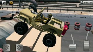 Off road monster truck driving - SUV military driving games screenshot 5