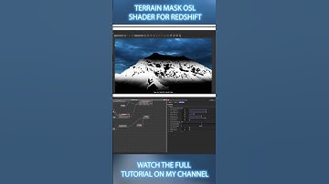 TERRAIN MASK OSL SHADER FOR REDSHIFT #3d #c4d #cinema4d