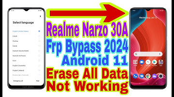 Realme Narzo 30A Android 11 Frp Bypass/Erase All Data Not Working | New Trick 2024 | No Pc/Reset Frp