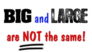 The difference between BIG and LARGE || SLOW EASY ENGLISH VOCABULARY LESSON Profile