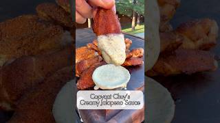 Copycat Chuy’s Creamy Jalapeño Sauce at home, and this stuff is dangerous. 🤌