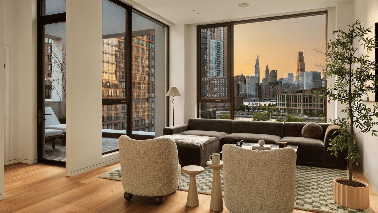 INSIDE a Sun-Filled Greenpoint Penthouse with Skylights, 2 Terraces ...
