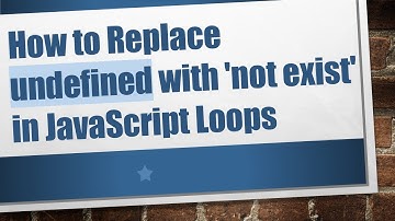 How to Replace undefined with 