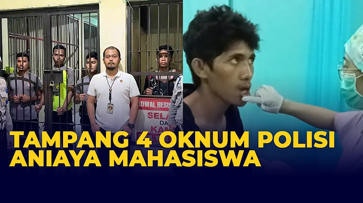 Tampang 4 Oknum Polisi Aniaya Mahasiswa di Maluku Utara, Ini Kronologinya