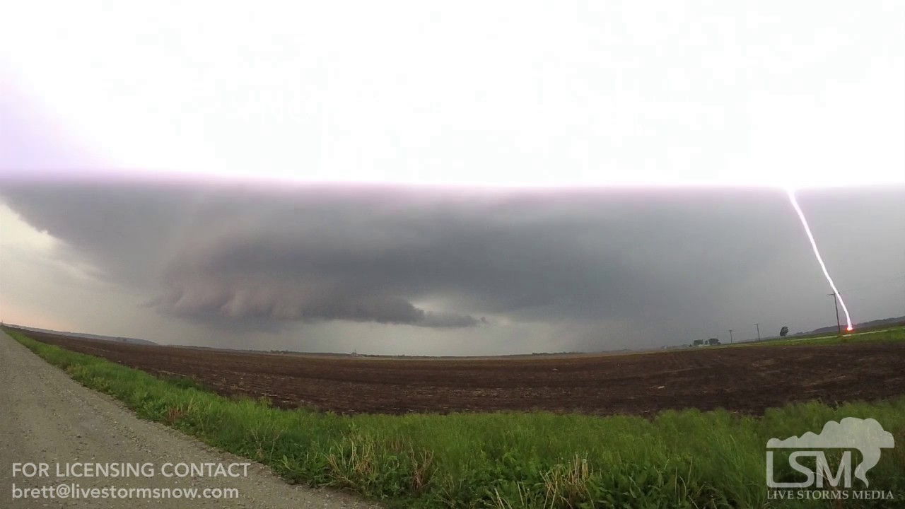 5-10-2017 Keithsburg, Illinois Intense Slow-Motion CG Lightning