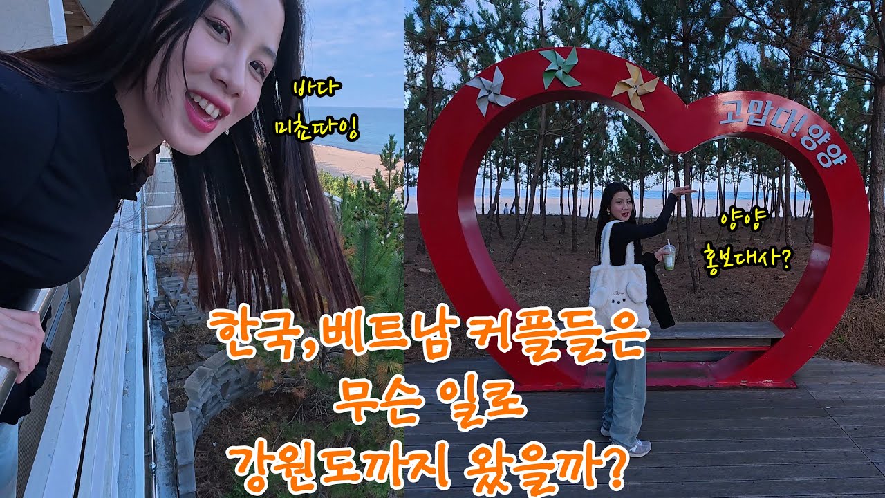 (국제커플)강원도 양양에서의 바닷바람 휘날리며! 드디어 만난 세 커플의 특별한 이야기! (feat. 바다가 너무 좋은 아내)