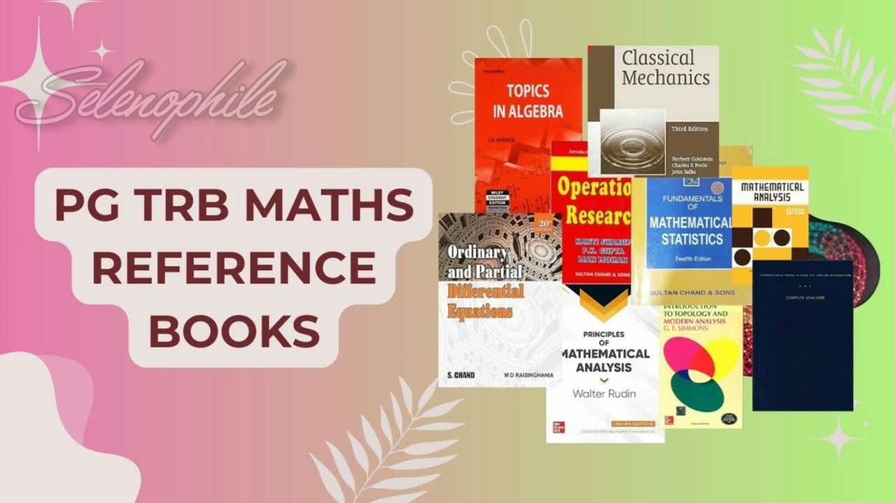 PG TRB MATHS REFERENCE BOOKS | PG TRB BOOKS | PG TRB STUDY MOTIVATION #pgtrb #trbstudymaterial