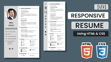 Responsive Resume with HTML & CSS [1/2]