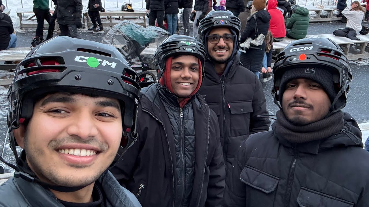 Ice skating nammak patya pani alla.