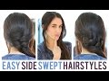 Easy side swept hairstyles