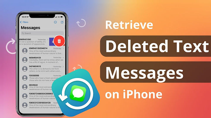 How to restore accidentally deleted text messages on iphone