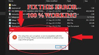 How to fix setup Files are corrupt in games repack