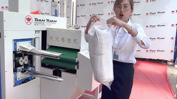 Auto rolling compress packing machine for sleeping pillow sofa cushion latex pillows