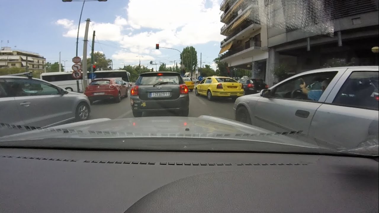 Driving from Agios Kosmas Beach to Athens