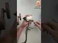 Knitting a sheep  backpack keychain