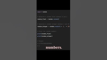 Using the random module to generate random numbers #pythontricks #coding #codingtricks #python
