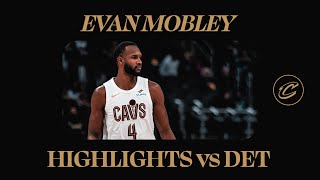 Cavs at Pistons | Evan Mobley Highlights | 2.5.2025