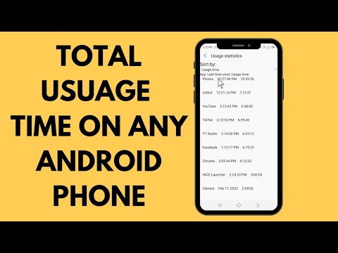 How to find out any App Last Time Used And Total Usage Time on Android ...