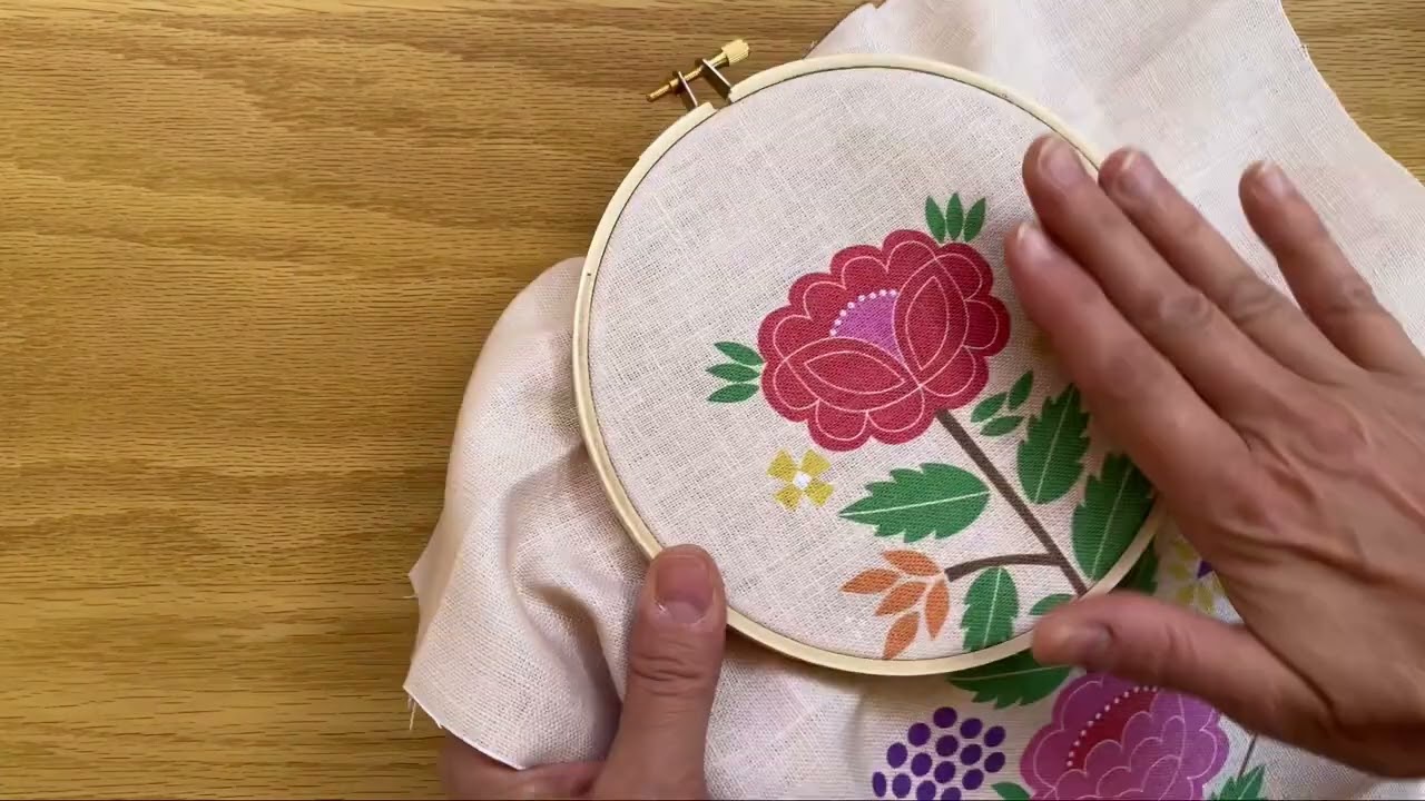 Using an embroidery hoop for beginners