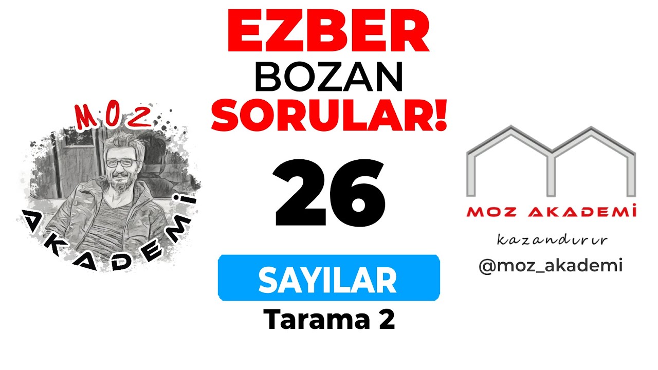 EZBER BOZAN SORULAR! SAYILAR TARAMA 2   Pdf açıklama kısmında..