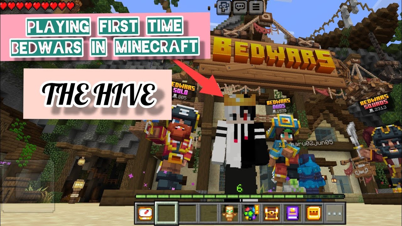 FIRST TIME PLAYING MINECRAFT BEDWARS 💯 GONE WRONG🚫 | Minecraft The Hive ...
