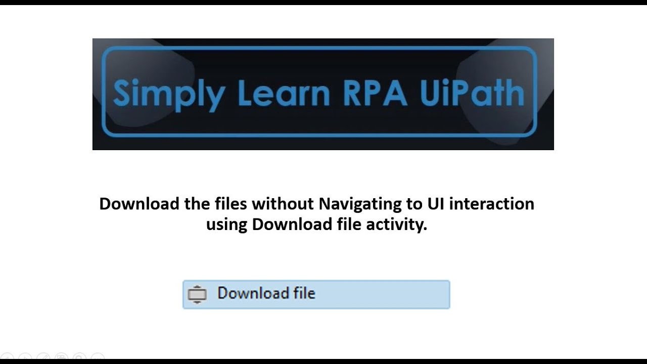 Download the files without Navigating to UI interaction using Download file activity