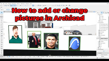 Archicad Tutorial : How to add and change picture/photo in Archicad