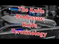 Knife professor revisited knife terminology
