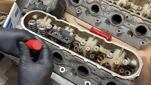 LS valve spring install with the trickflow LS valve spring compressor