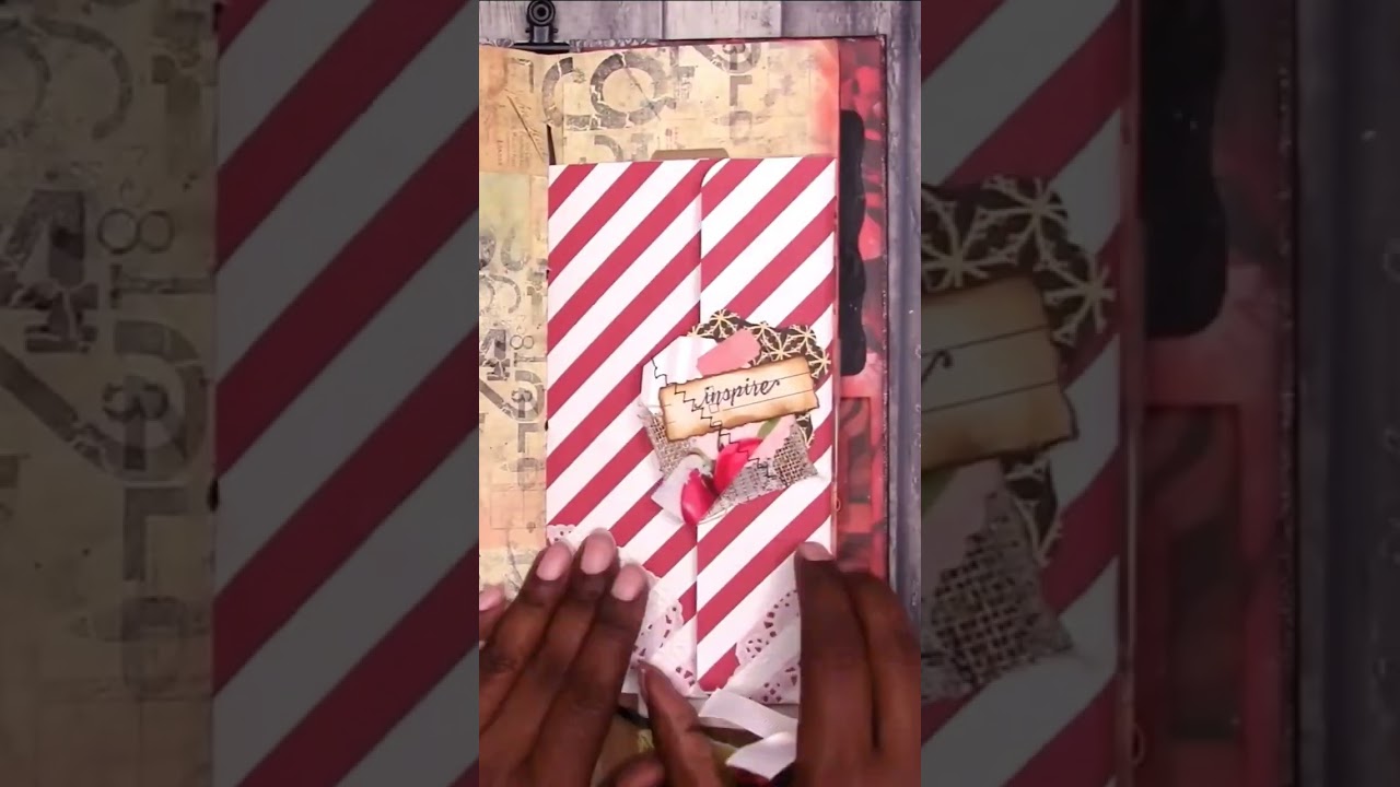 Red Skinny Junk Journal