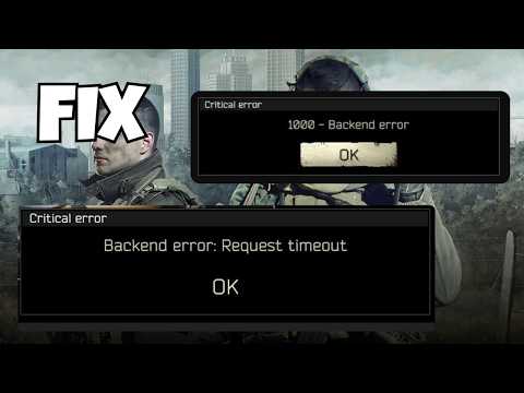 Escape From Tarkov Backend Error FIXED! (No More Crashes)