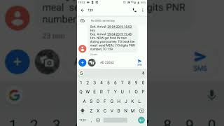Getting train running status via SMS from IRCTC (Indian Railways) screenshot 5