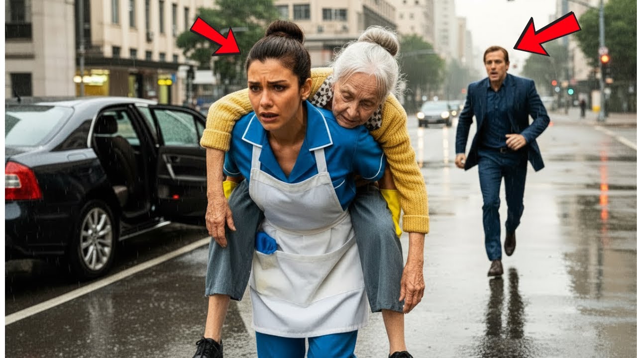 💥FAXINEIRA É DEMITIDA POR AJUDAR UMA IDOSA — SEM IMAGINAR QUE ERA A MÃE DO MILIONÁRIO!