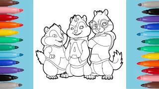 Chipmunks Coloring Pages | Alvin and the Chipmunks 🐿